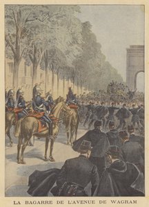 Krawall auf der Avenue de Wagram, Paris
