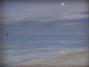 Strand von Skagen im Mondlicht von Peder Severin Krøyer