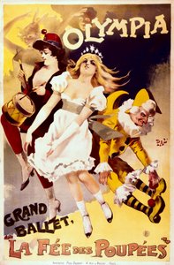 Die Puppenfee, Werbeplakat für das große Ballett im Olympia-Theater