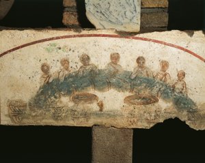 Eucharistisches Bankett, Cubicula der Sakramente von Paleo Christian