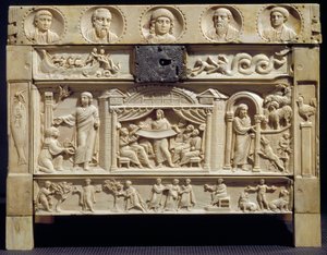 Reliquiar mit Szenen aus dem Alten und Neuen Testament