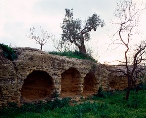 Ansicht der frühchristlichen Nekropole, 4. Jahrhundert von Paleo Christian
