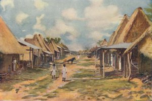 Ein einheimisches Dorf, Panama von Panama Marine