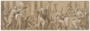 Mahlzeit der Königin Vasthi von Paolo Farinati
