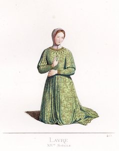 Laure de Sade (1310-1348) - Petrarcas Laura, nach einem Porträt von Simone Martini