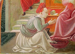 Die Geburt der Jungfrau (Detail) von Paolo Uccello