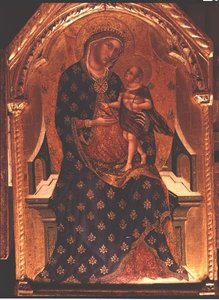 Madonna und Kind auf dem Thron