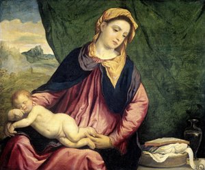 Madonna mit schlafendem Kind