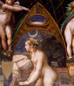 Diana taucht in die Quelle, aus dem Mythos von Diana und Actaeon
