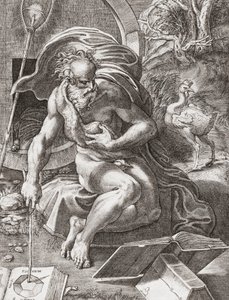 Diogenes, griechischer Philosoph des 3. Jahrhunderts v. Chr. von Parmigianino 
