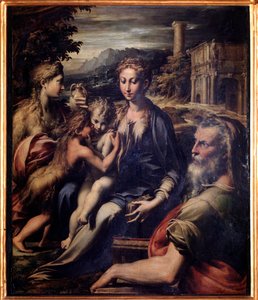 Jungfrau mit Kind, Johannes dem Täufer, Magdalena und Zacharias