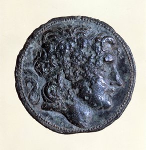 Münze mit dem Abbild von Mithridates I. (171 v. Chr. - 139 v. Chr.), König der Parther von Parthian School