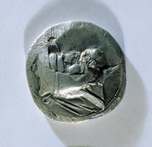 Tetradrachme von Vahbarz, König von Persis, mit Darstellung des Königs (Vorderseite) von Parthian School