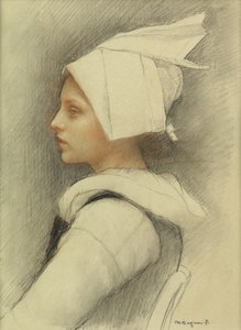 Ein bretonisches Mädchen