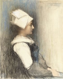 Ein bretonisches Mädchen
