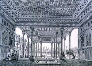 Innenansicht des Spiegelpavillons, Isfahan, Tafel 35 aus 