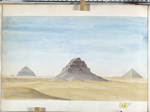 Blick auf die Pyramide von Dachour