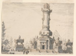 Entwurf für eine Bühne: Ein Friedhof