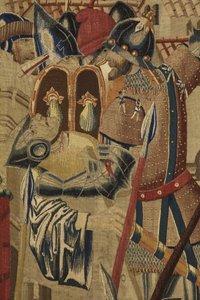 Die Pastrana-Teppiche, Herstellung von Tournai, wahrscheinlich aus der Werkstatt von Passchier Grenier, ca. 1471 - 1475 (Teppich) von Pasquier (workshop of) Grenier