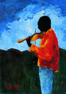 Blaue Noten zum Berg, 2008 von Patricia Brintle