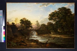 Ansicht der Douglas-Brücke bei Inverary, Argyllshire, 1818 von Patrick Nasmyth