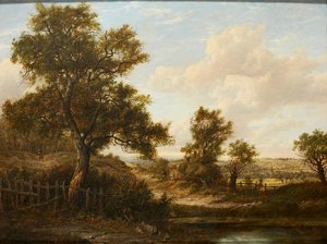 Figuren auf einem bewaldeten Pfad von Patrick Nasmyth