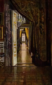 Palazzo Pitti, Florenz (Farblithografie) von Patrick William Adam