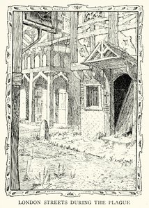 Straßen von London während der Großen Pest von Patten (after) Wilson