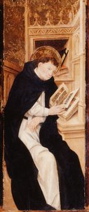Ein Augustinermönch liest ein Antiphonar von Pau Vergos