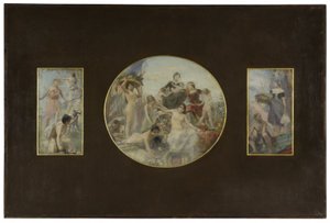 Entwurf für den Speisesaal des Hôtel de Ville de Paris: Die Jagd. Der Überfluss. Der Fischfang von Paul Alexander Alfred Leroy