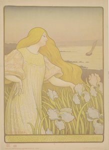 Mädchen zwischen Iris