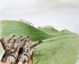 Römische Soldaten im Kampf mit keltischen Stämmen, 1. Jahrhundert, ca. 1990-2010