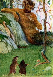 Der Pfeifer am Tor der Morgenröte aus Wind in den Weiden, veröffentlicht 1913, Farblithographie, 1913