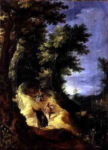 Mord an zwei Dominikanermönchen von Paul Brill or Bril