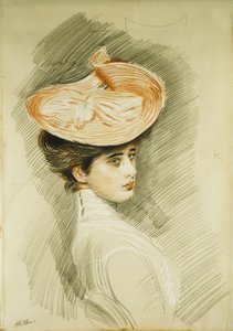 Porträt einer Dame, vermutlich Madame Helleu von Paul Cesar Helleu