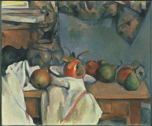Ingwertopf mit Granatapfel und Birnen von Paul Cézanne