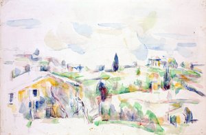 Landschaft in der Provence von Paul Cézanne