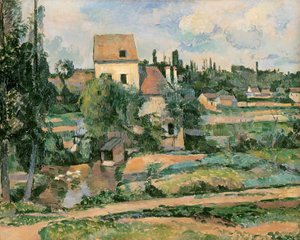 Moulin de la Couleuvre in Pontoise von Paul Cézanne