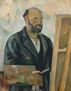 Selbstporträt mit Palette, um 1890 von Paul Cézanne
