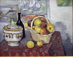 Stillleben mit Suppenterrine von Paul Cézanne