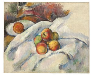 Äpfel auf einem Tuch, ca. 1885