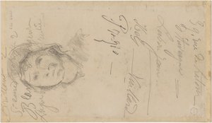 Cézanne - FWN 3005-52b, nach Louis Le Nain Frau mit Haube, 1884–87 von Paul Cézanne
