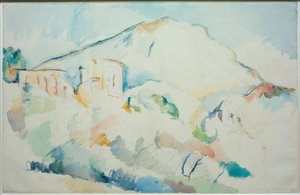 Das Château Noir und das Gebirge Sainte-Victoire