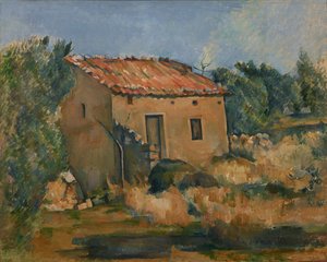 Haus in der Landschaft bei Aix-en-Provence von Paul Cézanne