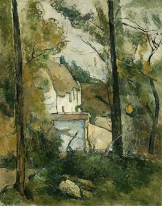 Haus in den Bäumen, Auvers; Maison Dans Les Arbres, Auvers, 1879 von Paul Cézanne