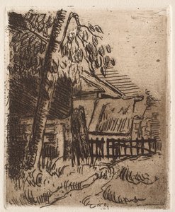 Landschaft in Auvers, 1873 von Paul Cézanne