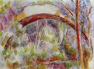 Die Brücke der drei Wasserfälle von Paul Cézanne