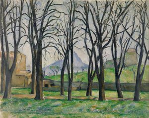 Die Kastanienbäume von Jas de Bouffan im Winter von Paul Cézanne