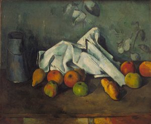 Milchkanne und Äpfel, 1879-1880