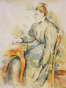 Sitzende Frau (Mme Cézanne) von Paul Cézanne